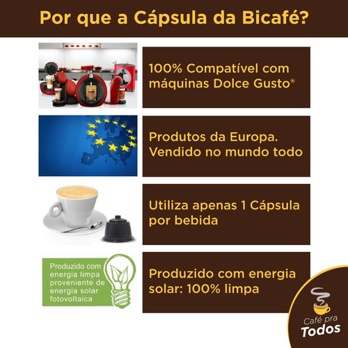 48 Cápsulas Para Dolce Gusto Café & Bebida - Cápsula Bicafé