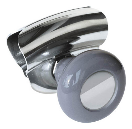 Knob Universal Para Volante Em Aço Inox Cinza