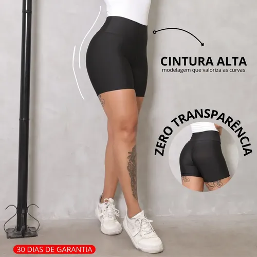 Shorts Academia Feminino Modelador Zero Transparencia — R$ 27,65 em Mercado Livre, 34% OFF