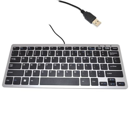 Mini Llave 78 Slim Usb 2.0 Con Cable Compacto Teclado Delgad