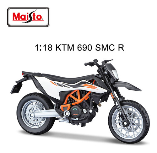 Maisto Ktm Rc 390 Miniatura Metal Motocicleta Carreras 1/18