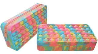 Pop Bubble Cute Pencil Pen Case Silicona Fidget Sensorial M.