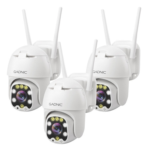 Kit X3 Camaras De Seguridad Ip Wifi Domo Motorizado Exterior