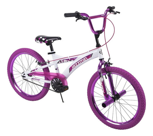 Bicicleta Para Niñas Estilo Bmx Jazzmin Rin 20 Huffy 23099 Color Blanco