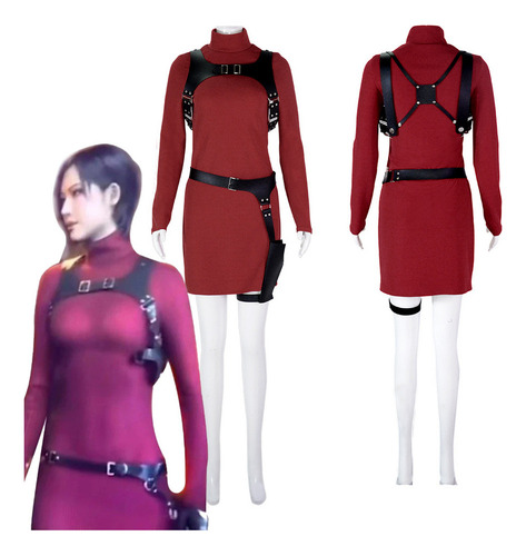 Resident Evil 4 Ada Wong Disfraz Cosplay Vestido