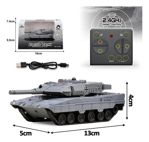 Control Remoto Rc Durable Rc Vehículo Juguete Modelo Gris