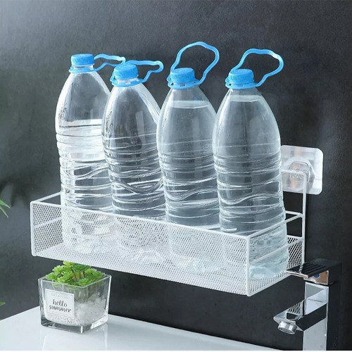 Soporte Hierro Adhesivo 26cm Multiuso Organiza Decora Hogar