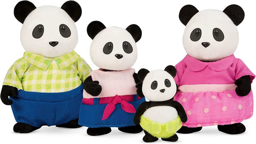 Lil Woodzeez Set Familia De Pandas Animales Colección 6154