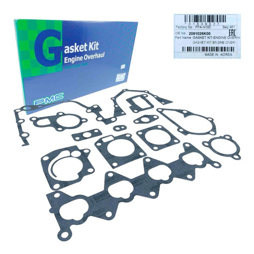 Imagen 2 de 8 de Kit Juego Empacaduras Elantra 1.6 2005 2006 2007 2008 Orig