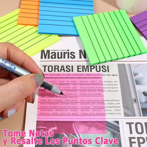 600 Hojas De Notas Adhesivas Transparentes,
