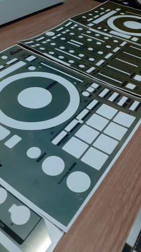 Skin Gold C/ Laterais P/ Pioneer Ddj-800 (dourado Ddj800)