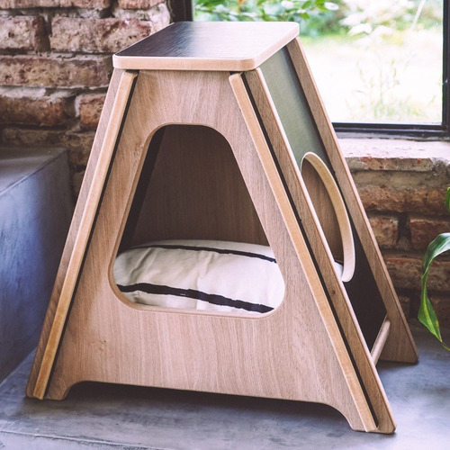 Imagen 5 de 10 de Rascador + Camita Para Gatos ¡diseño Exclusivo! - 56x60x31