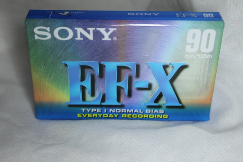 Imagem 1 de 2 de Sony Ef-x 90 Fita K7 Virgem Lacrada Antiga V/unidade -tdk-