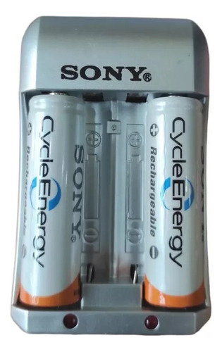 Cargador Multiuso Baterías Recargables +2 Pilas Sony