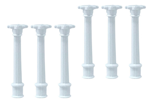 6x Mini Columnas Romanas Modelo Estatuas Griegas 3,5 Cm