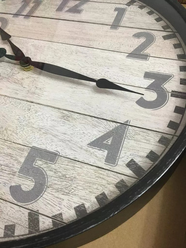 Reloj De Pared 40 Cm Diámetro Grande Relojes Analógicos Madera Maderas