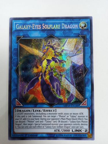 Galaxy-eyes Solflare Dragon - Prismatic Secret Rare     Mp19