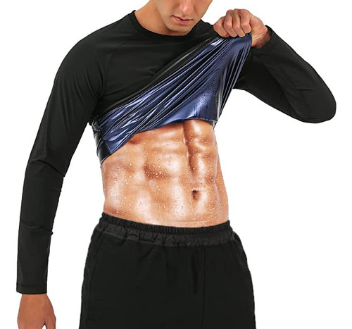 Baxobaso Camisa De Sauna Para Hombre, Traje De Sudor Para Pe