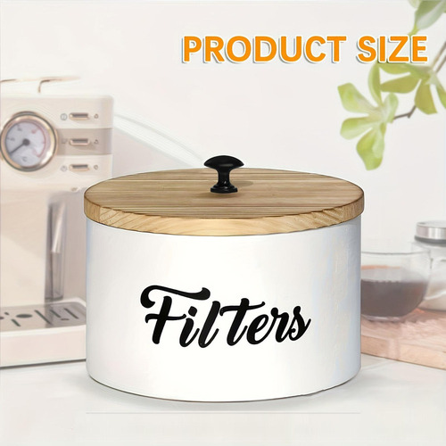 Soporte Para Filtro De Café De Granja, De Cocina Con Tapa