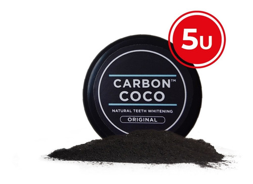 Carbon Coco Original X 5u Pack Familiar Blanqueador Dental