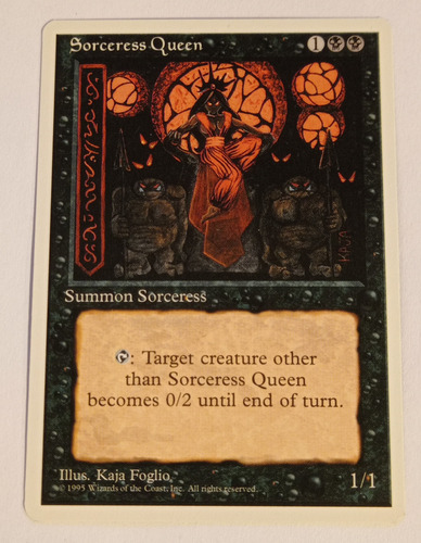 Carta Magic Sorceress Queen [4ed] Mtg Creature