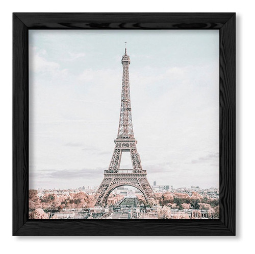 Cuadros Modernos 20x20 Chato Negro I Love Paris 4