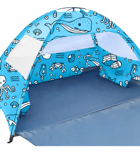Carpa De Playa Anj Outdoors Ocean World 2 En 1 Para 3-4 Pers