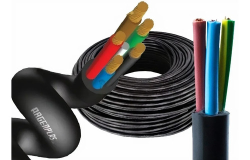 Cable Tipo Taller 3 X 2.5 Mm Argenplas Tpr Rollo X 30 Mts