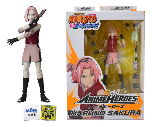 Bandai Naruto Anime Heroes Haruno Sakura Juguete Figura Con