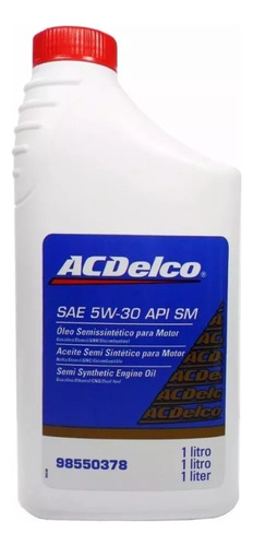 Óleo Sintético Motor Sae 5w30 Api Sn Acdelco 98550168