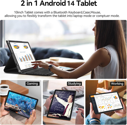 Tablets Economicas 10 Pulgada 22+128gb Ips 5gwifi Android 14
