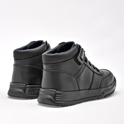 Yuyin Bota Para Niño Negro, Agujeta Elastica, Cód 128497-d