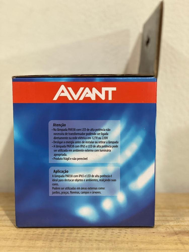 Imagem 4 de 4 de Lampada Led Par 38 14w Biv Azul E27 Avant