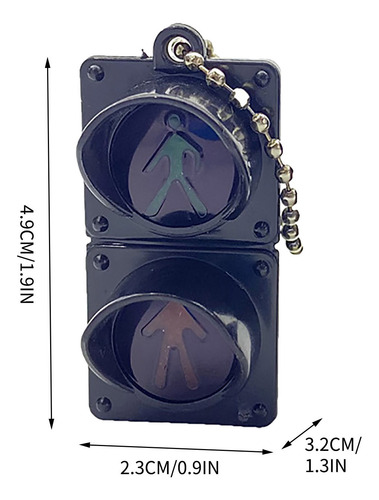 Llavero Electrónico Con Diseño De Semáforo En Forma De X, Co
