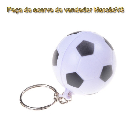 Lindo Chaveiro Em Formato De Bola De Futebol Maleável Macio