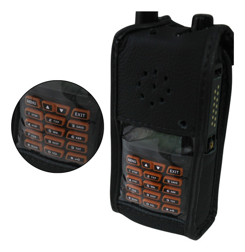 Kit 10 Capas De Couro Protetora P/ Rádio Ht Baofeng Uv9r 9r