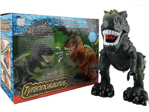 Imagen 1 de 8 de Tiranosaurio Dinosaurio Juguete Luces Sonido Y Movimientos