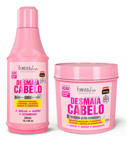 Kit Especial Forever Liss Desmaia Cabelo 2 Itens