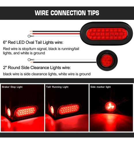Wonenice 2pcs Steel Trailer Light Frames/boxes Kit, Includin