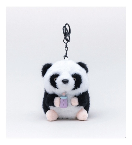 Llavero De Panda De Peluche De Dibujos Animados Con Mochila