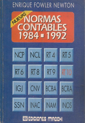 Libro Nuevas Normas Contables: 1984 - 1992 De Enrique Fowler