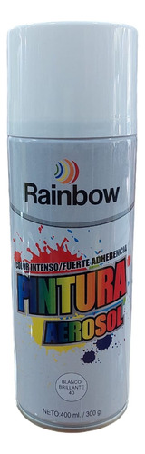 Pintura En Aerosol Blanco Brillante Rainbow