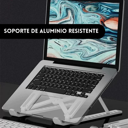 Pack 3 Soporte De Notebook Aluminio Base Vertical Macbook
