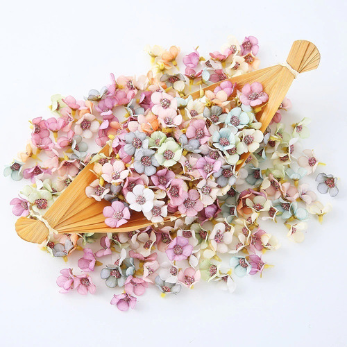 Imagen 7 de 8 de 50 Flores Artificiales Margarita Decoración Flor Mini Colore