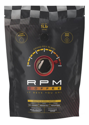 Cafe Grand Prix Premium De 1 Libra Rpm, Tostado Medio Oscuro