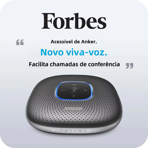 Microfone Para Reunião Anker Powerconf S3 Bluetooth Usb