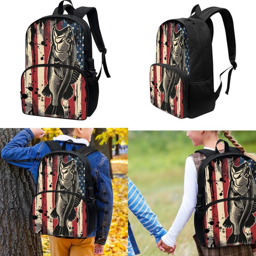 Juego De 3 Bolsas Escolares - Mochila Y Portátil Con Cremall