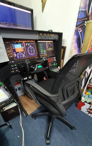 Simulador De Vuelo Para Pilotos Y Alumnos - Orientado A Jets Negro (Usado)