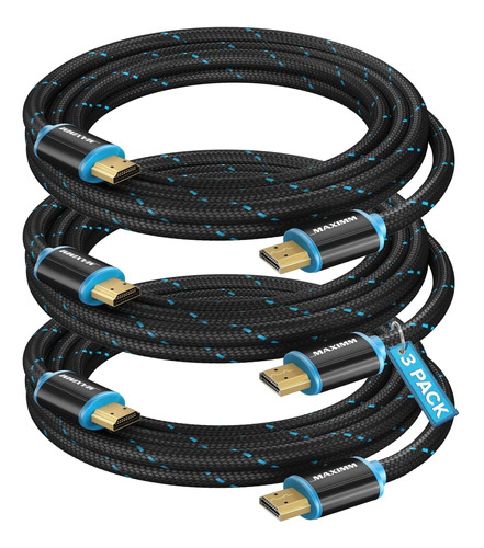 Maximm Cable Hdmi 2.0 4k Solido Velocidad Incluye Clips Jw
