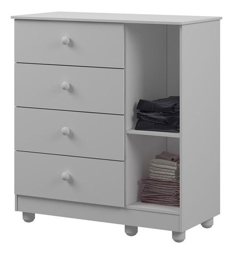 Cômoda Infantil Katatau Branco Brilho - Reller Branco